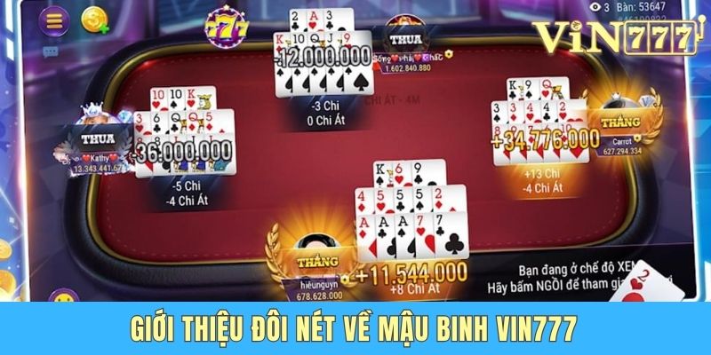 Giới thiệu đôi nét về Mậu Binh Vin777