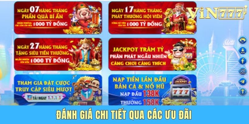 Đánh giá chi tiết qua các ưu đãi
