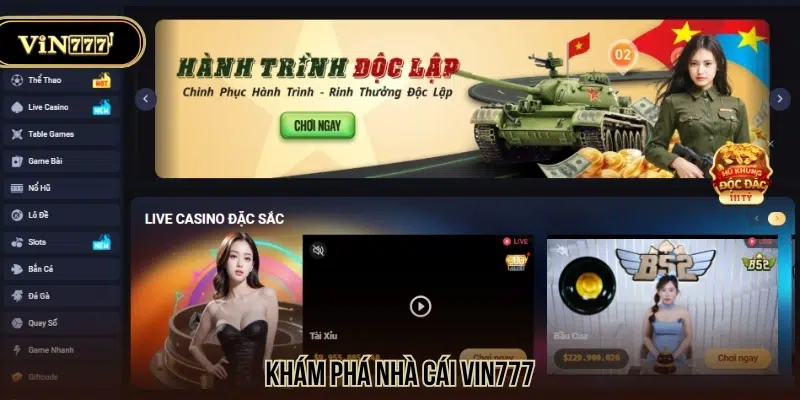 Vin777 - Link Đăng Ký Trang Game Vin7778.net Chính Thức Khám phá nhà cái xanh chín ViN777